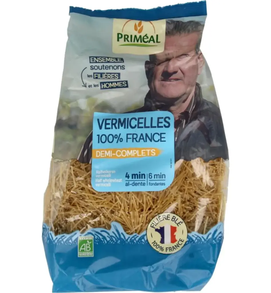 Priméal Vermicelli halfvolkoren bio (500 gr)