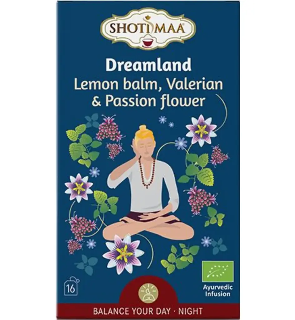 Shoti Maa Dreamland lemon balm, valerian & passion flower (16 stuks)