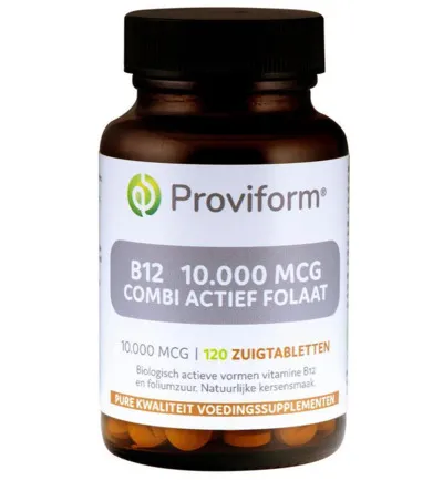 Proviform Vitamine B12 10.000Mcg Combi Actief Folaat (120 Zuigtabletten)