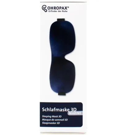 Ohropax Slaapmasker Blauw Geweven (1 stuk)