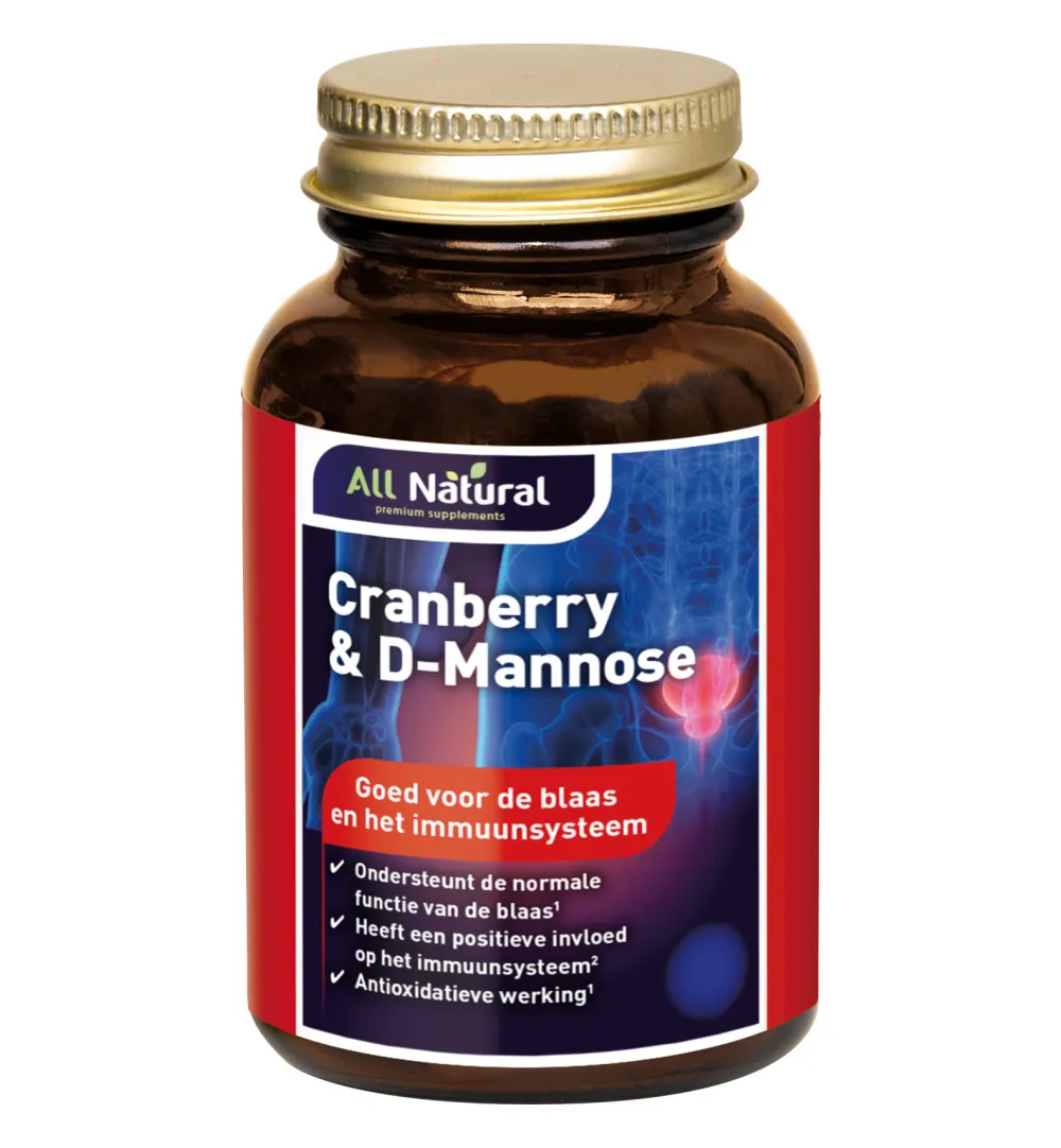 All Natural Cranberry 250mg& d mannose 250 (60 capsules)