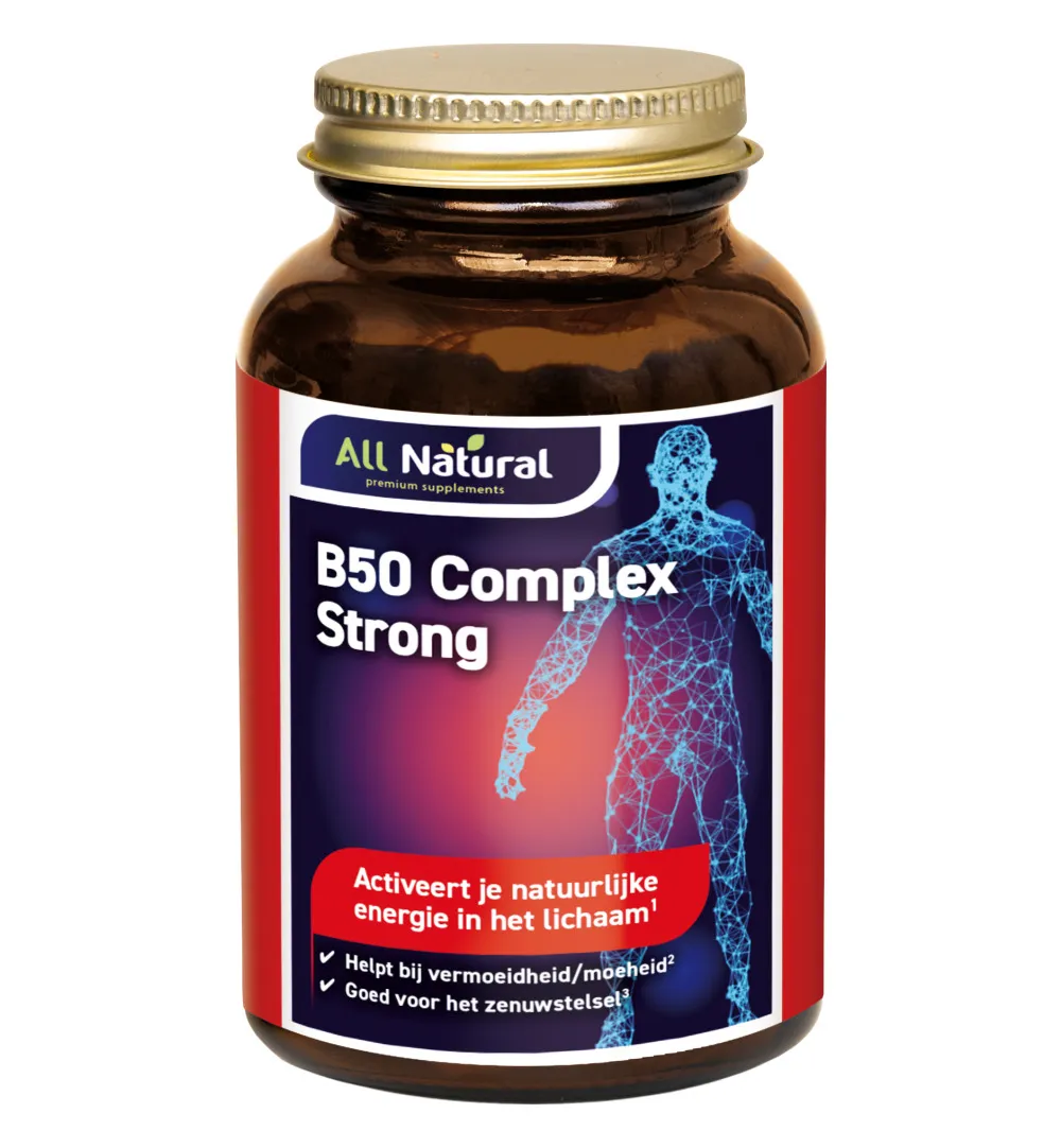 All Natural Vitamine B50 complex (60 capsules)