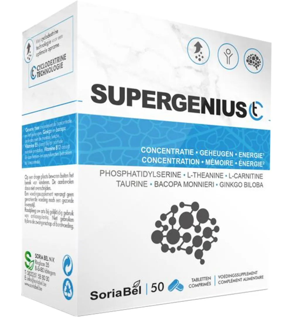 Soria Supergenius Ct (20 tabletten)