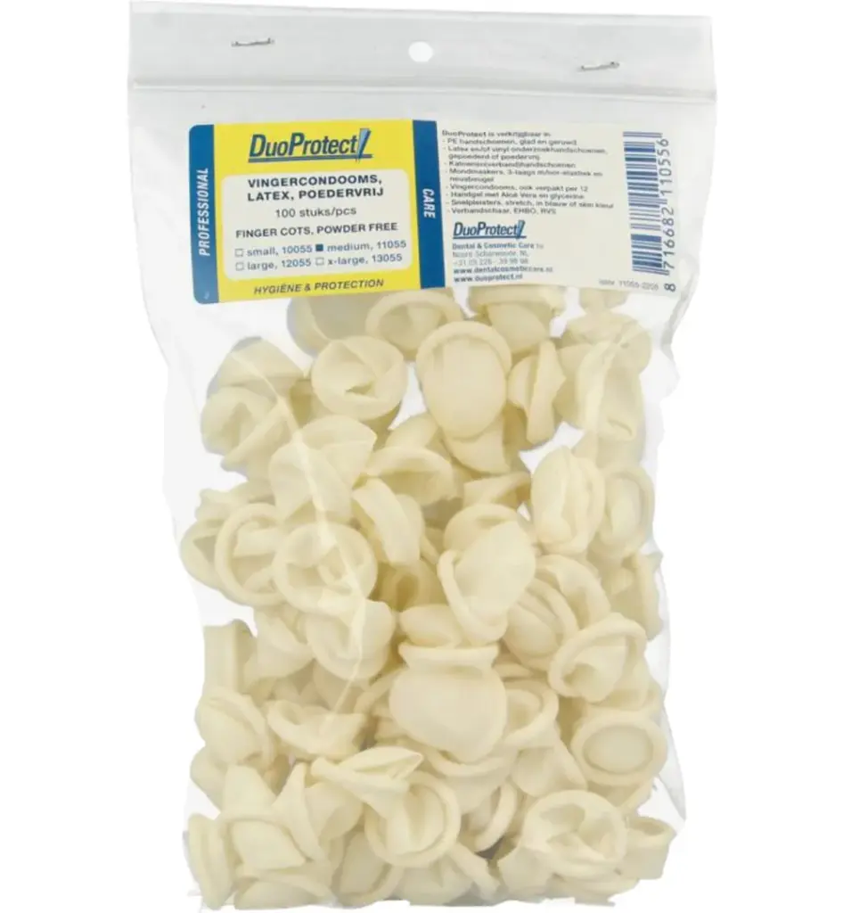 DuoProtect Vingercondoom maat M (100 stuks)