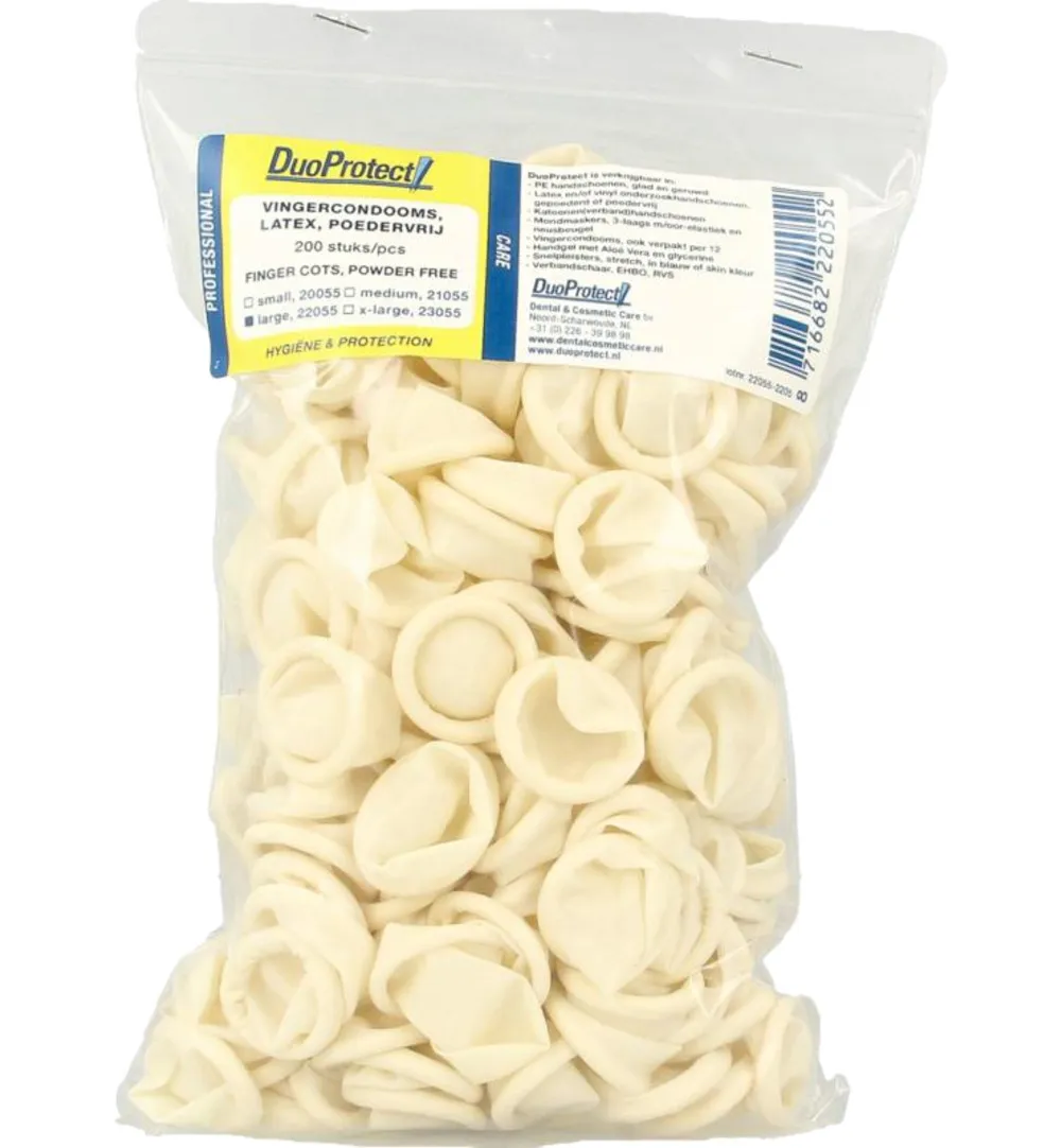 DuoProtect Vingercondoom maat L (200 stuks)