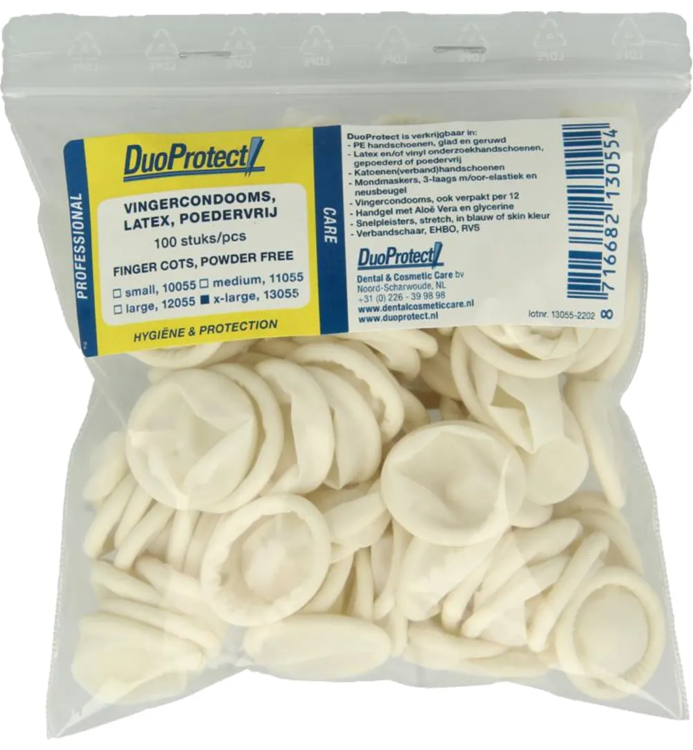 DuoProtect Vingercondoom maat XL (100 stuks)