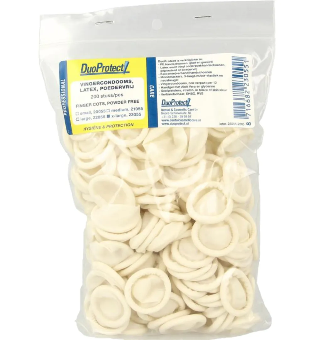 DuoProtect Vingercondoom maat XL (200 stuks)