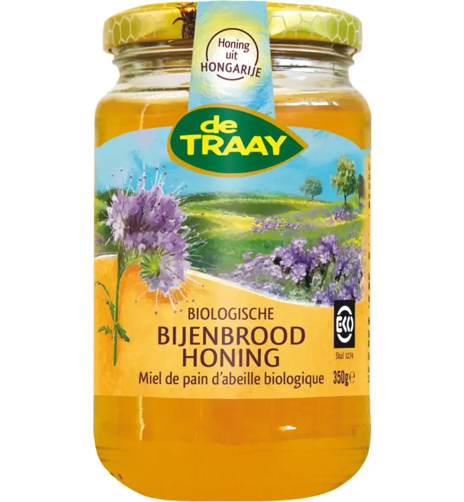 De Traay Bijenbroodhoning Bio (350 gr)
