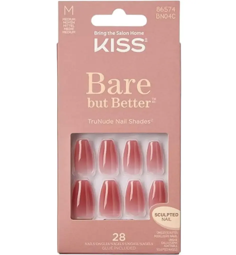 Kiss Bare but better nails nude (1 set)