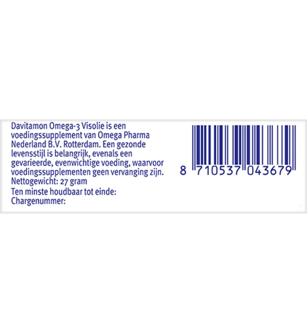 Davitamon Omega 3 Visolie (60 capsules) - image 6