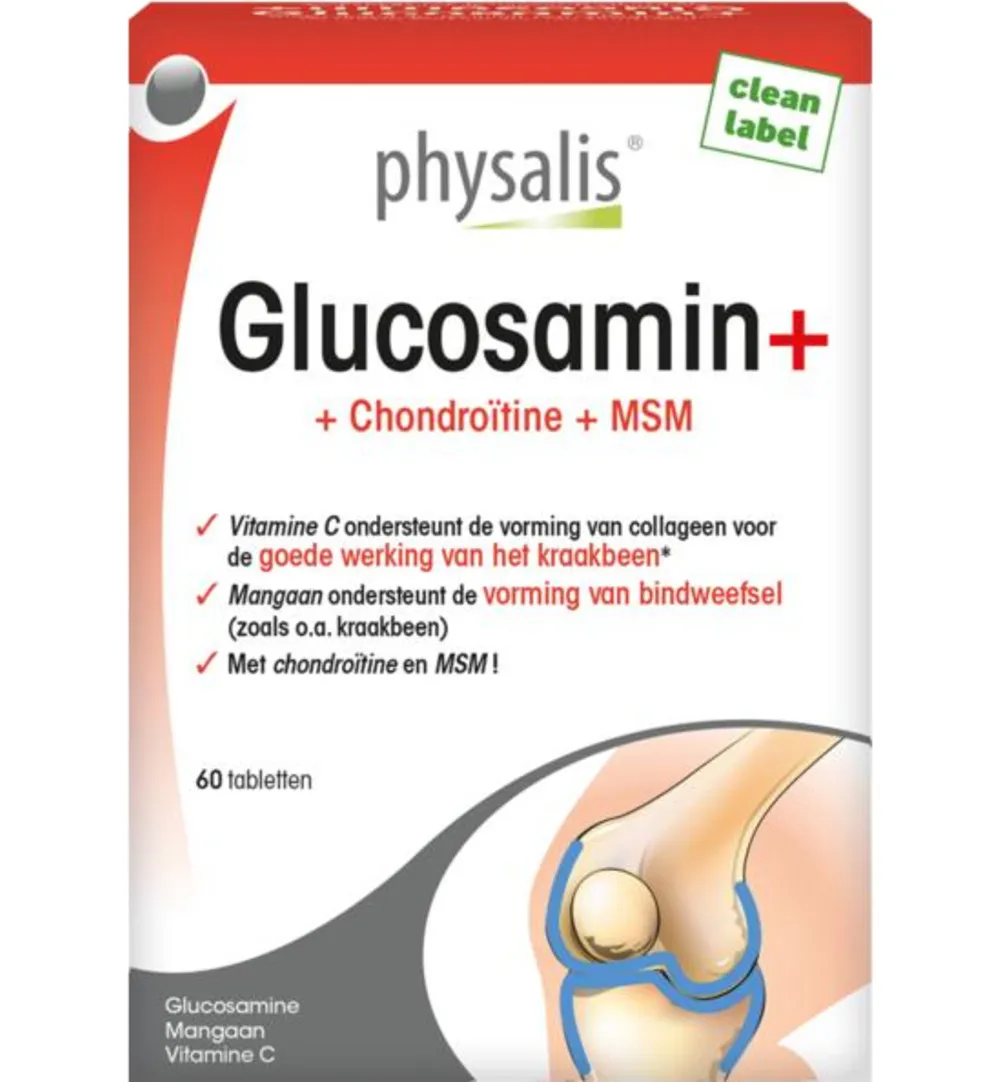 Phsalis Glucosamin+ (60 tabletten)