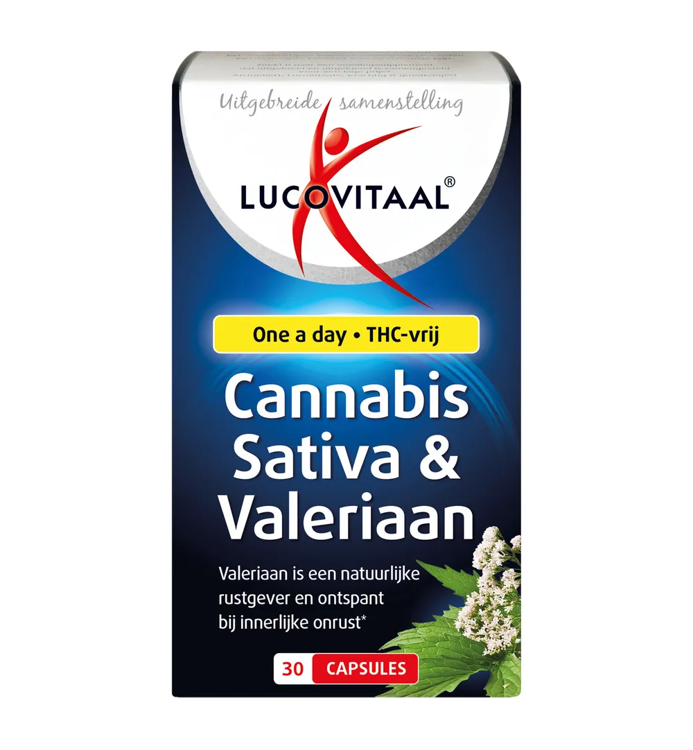 Lucovitaal Cannabis Sativa & Valeriaan (30 capsules)