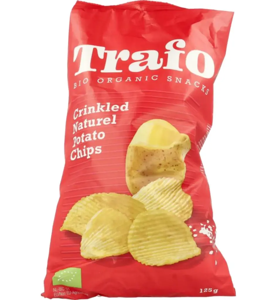 Trafo Ribbelchips gezouten (125 gr)