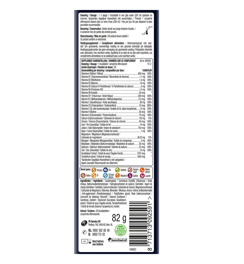 Lucovitaal Multi 50+ (20 bruistabletten)