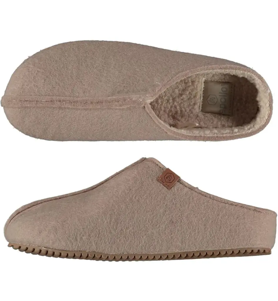 Apollo Zweedse Slof Beige Maat 37/38 Dames (1 paar)