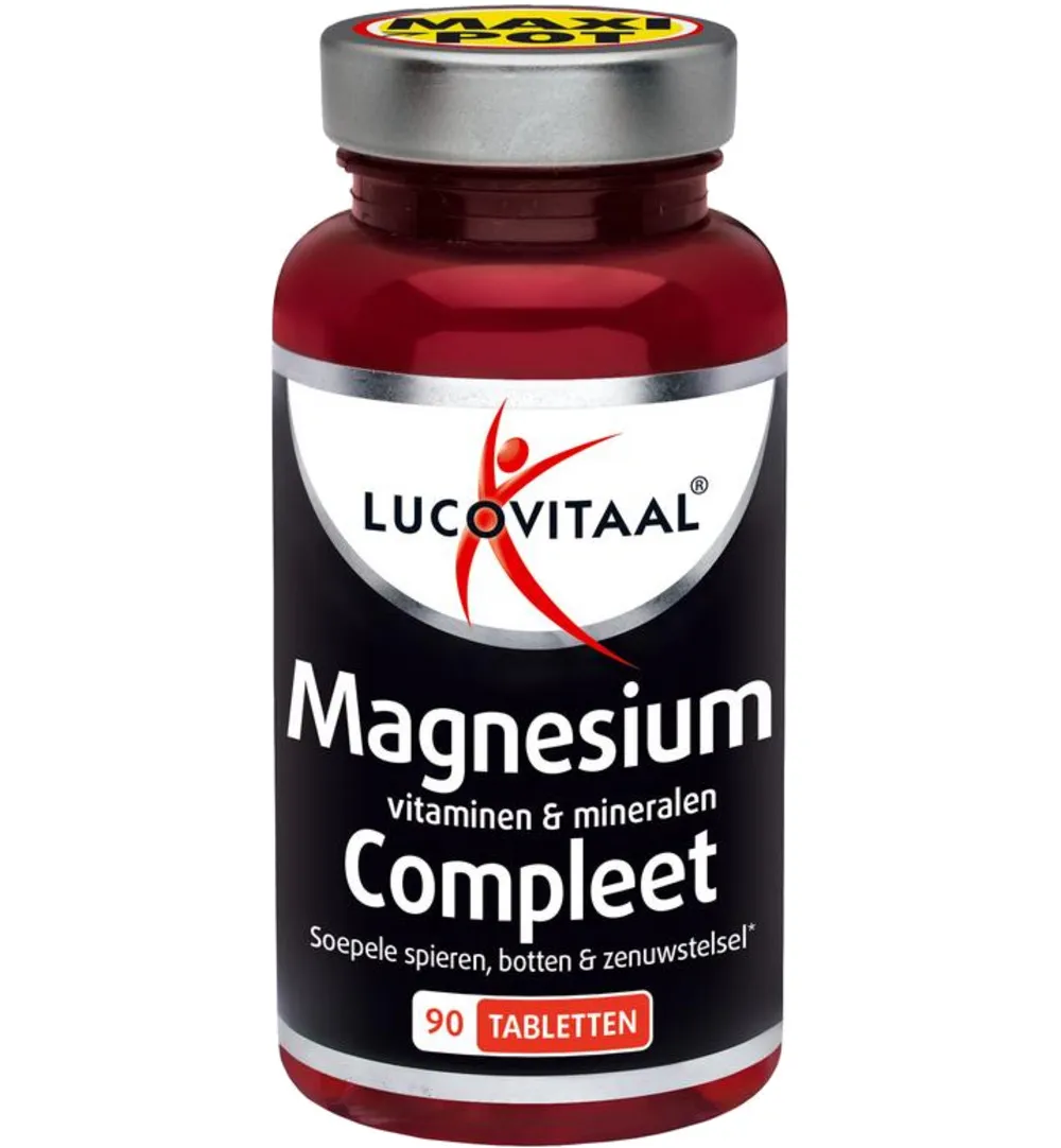Lucovitaal Magnesium, Vitaminen & Mineralen Compleet (90 tabletten)