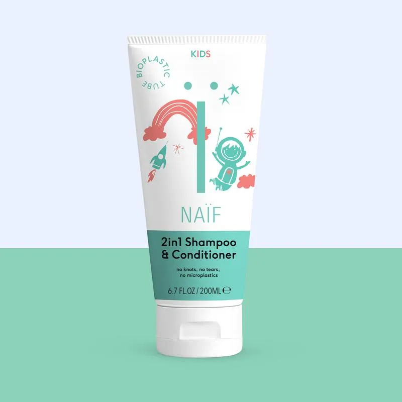 Naïf 2-in-1 Shampoo & conditioner kids (200 ml)