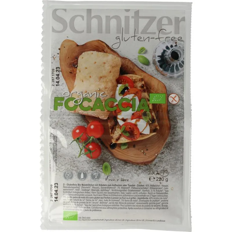 Schnitzer Focaccia Biologisch (220 gr)