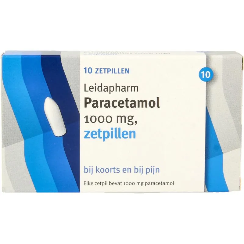 Leidapharm Paracetamol 1000mg zetpil (10 zetpillen)