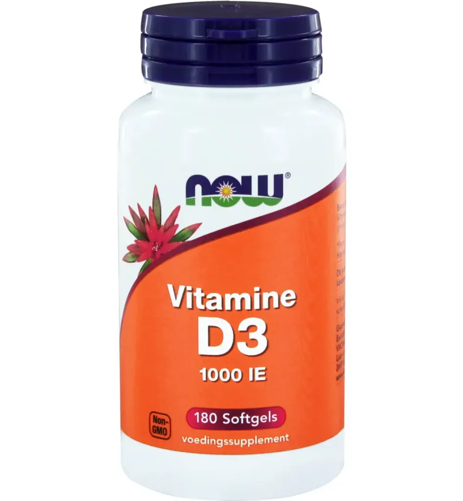 Now Vitamine D3 1000IE (180 softgels)