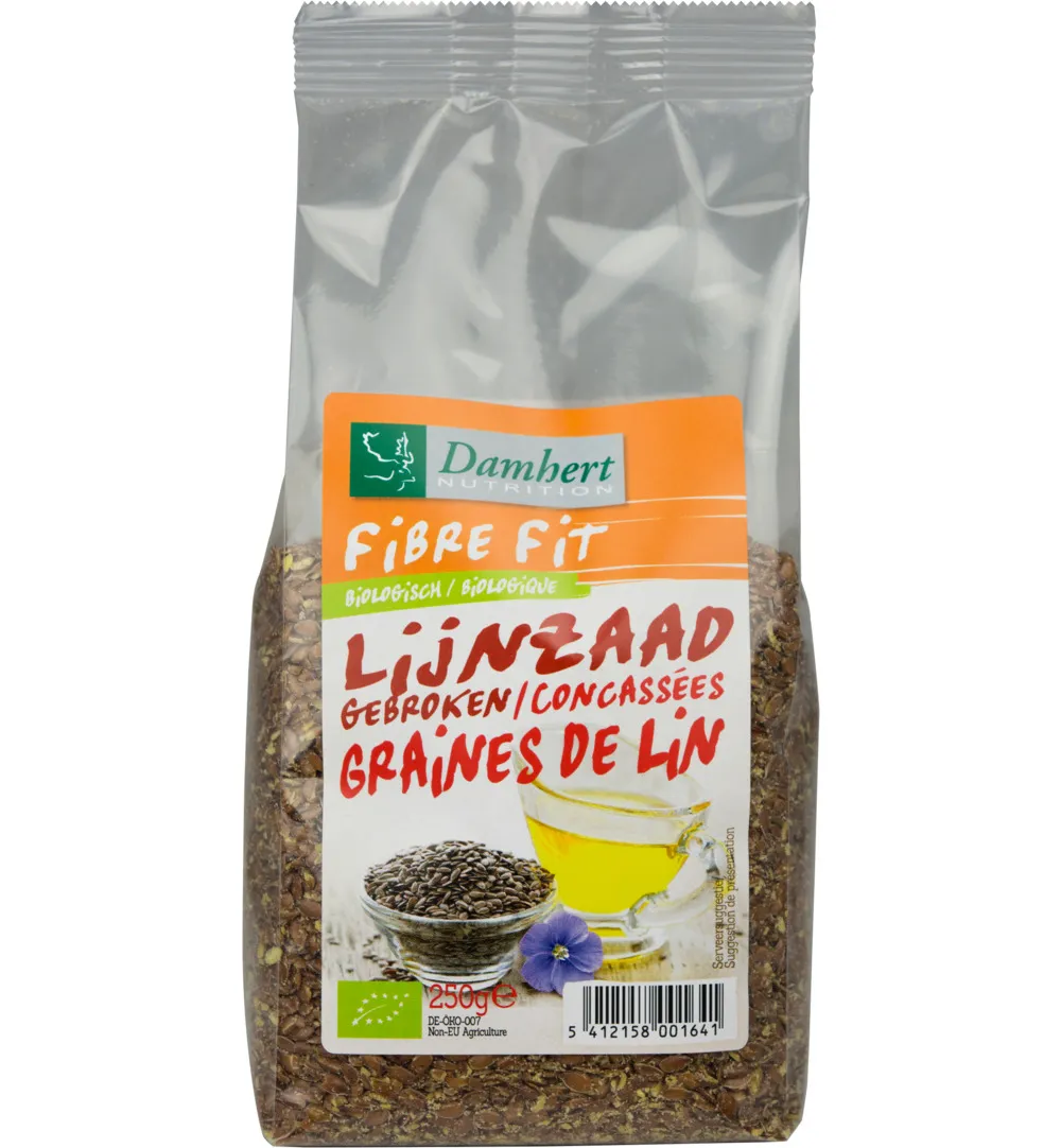Damhert Gebroken Lijnzaad Bio (250 gr)