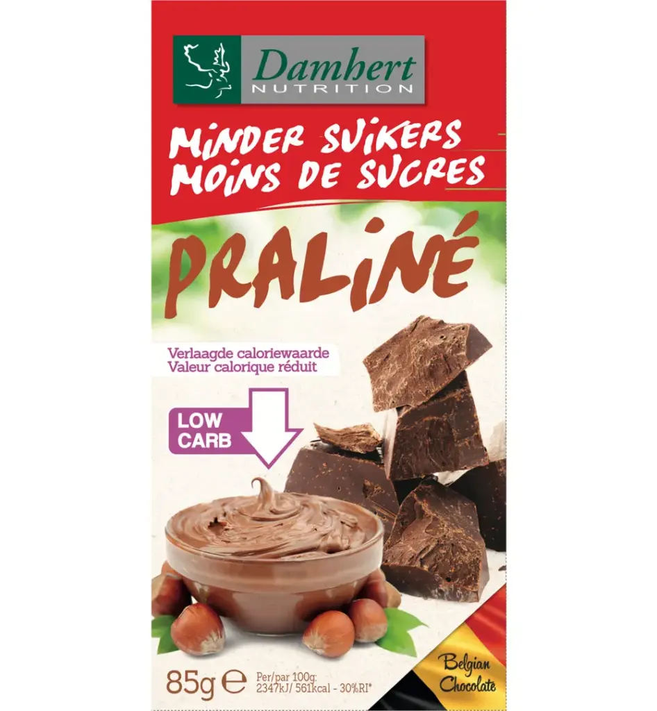 Damhert Chocoladetablet Praline (85 gr)