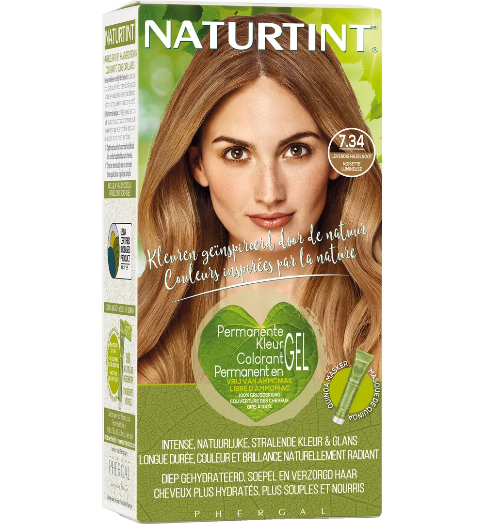 Naturtint 7.34 Helder Hazelnoot (170 ml)