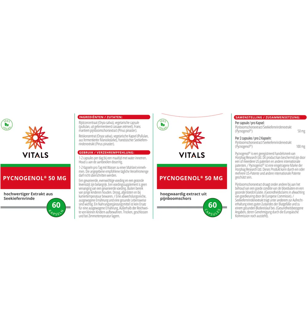 Vitals Pycnogenol (60 capsules) - image 3