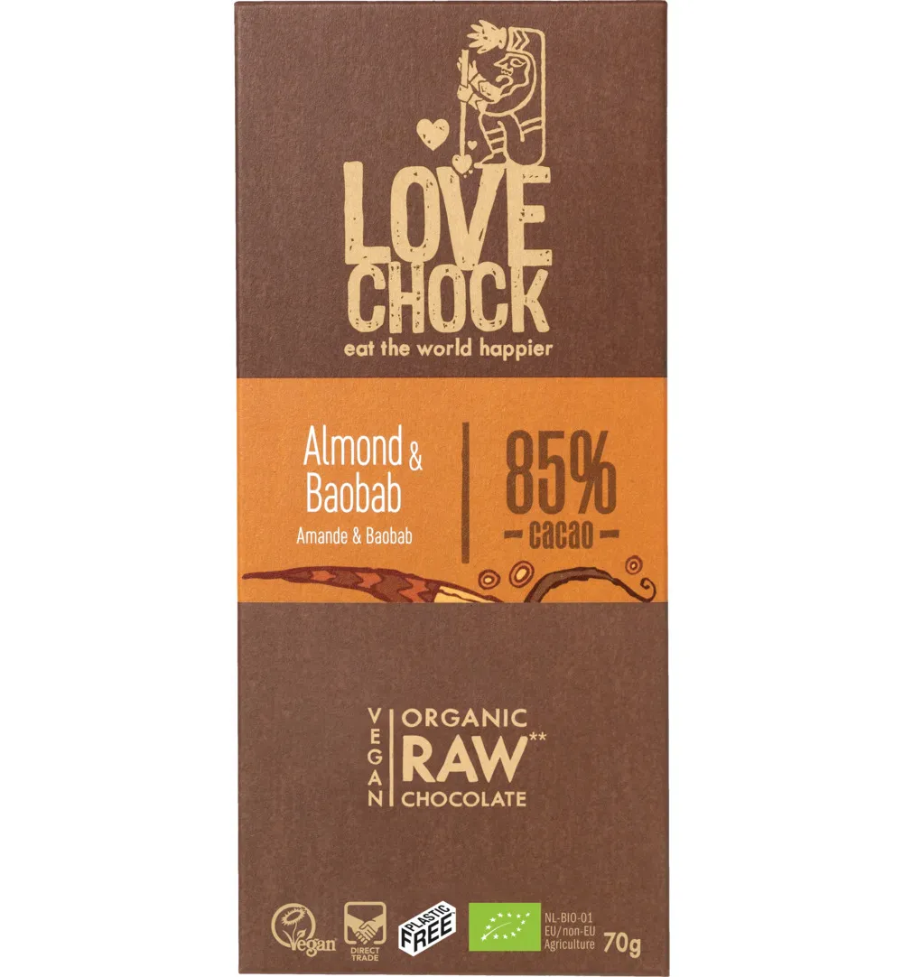Lovechock Almond baobab bio (70 gr)