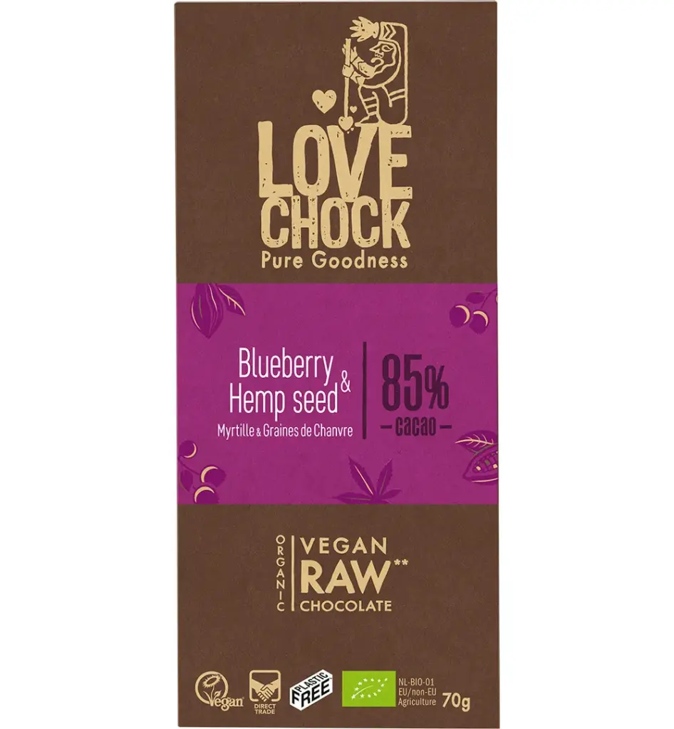 Lovechock Blueberry hempseed bio (70 gr)