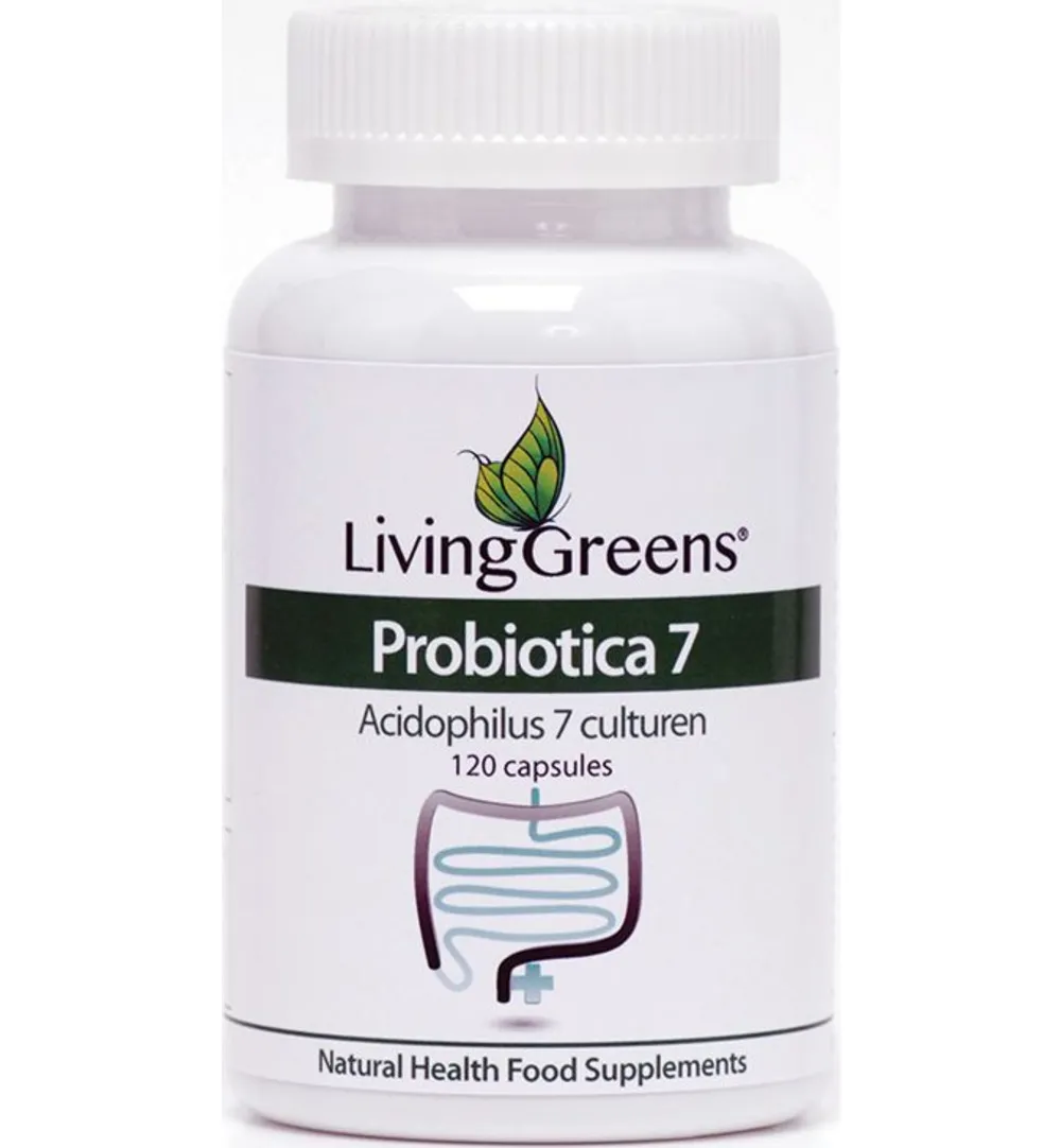 Livinggreens Probiotica Acidophilus 7 Culturen (120 capsules)