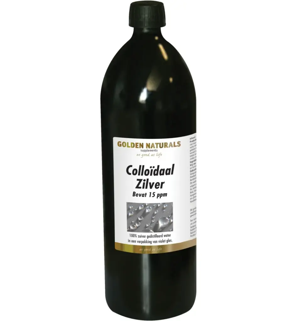 Golden Naturals Colloidaal zilver 15PPM (1000 ml)