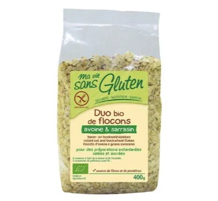 Ma Vie Sans Gluten Haver En Boekweit Vlokken Glutenvrij Bio (400 gr)