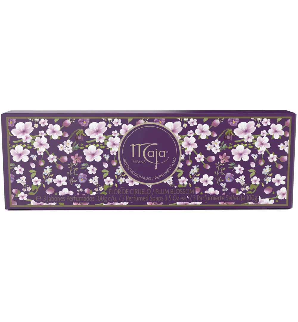 Maja Plum Blossom Zeep (3 X 100 gr)