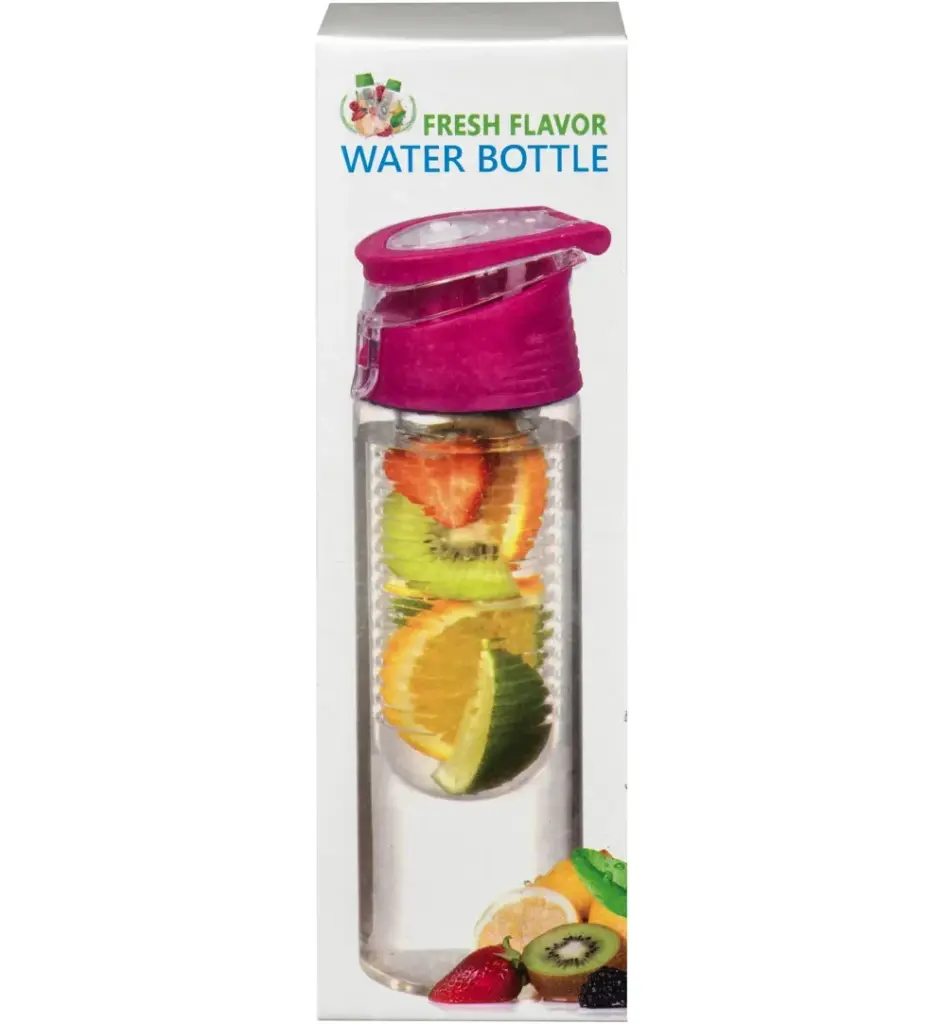 Fresh Flavor Water bottle roze (700 ml)