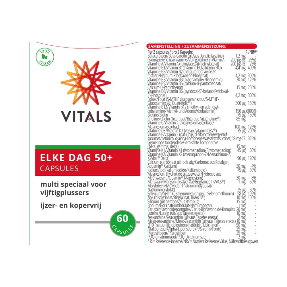 Vitals Elke Dag 50+ (60 capsules) - image 3
