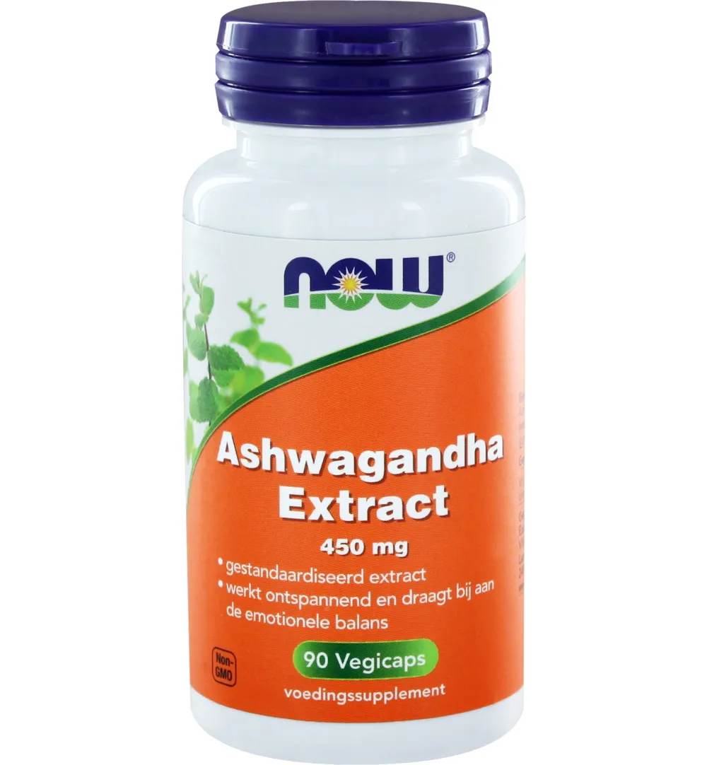 Now Ashwagandha Extract 450 Mg (90 vega capsules)