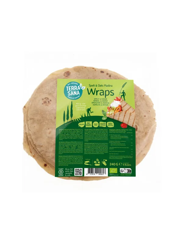 Terrasana Piadina Wraps Spelt En Haver Bio (240 gr)