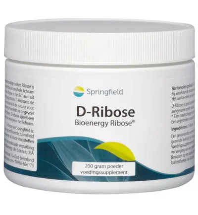 Springfield D-Ribose Bioenergy Poeder (200 gr)