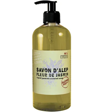 Aleppo Soap Co Aleppo jasmijnzeep met pomp (500 ml)