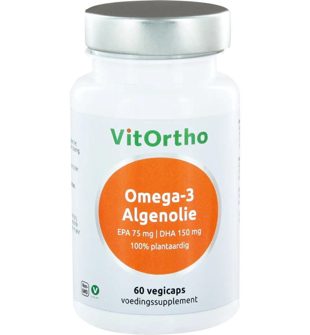 Vitortho Omega-3 Algenolie - Epa 75 Mg | Dha 150 Mg Vegan (60 vega capsules)