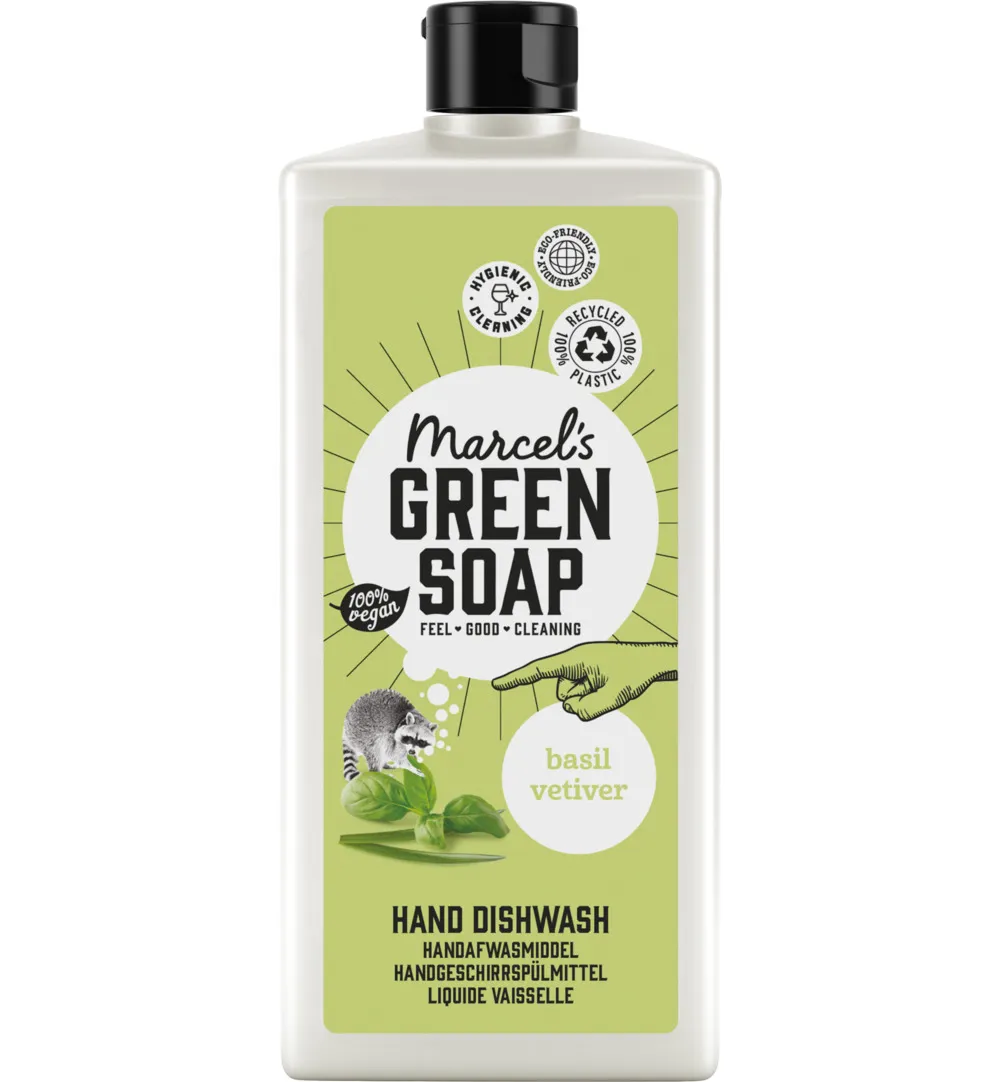 Marcel's Green Soap Afwasmiddel basilicum & vertivertgras (500 ml)