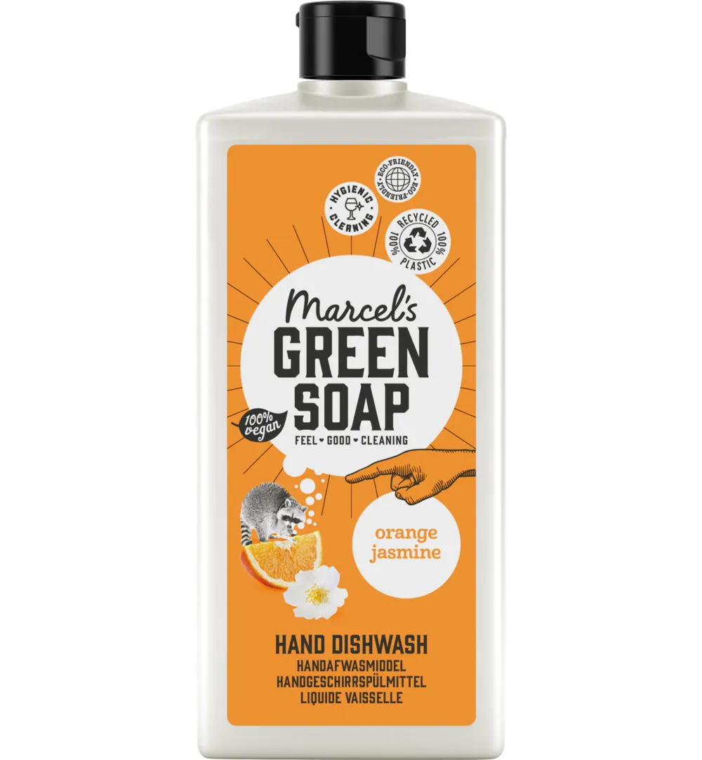 Marcel's Green Soap Afwasmiddel sinaasappel & jasmijn (500 ml)