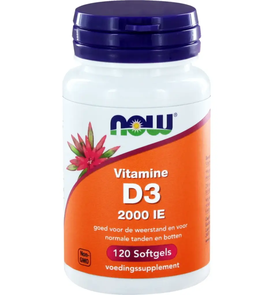 Now Vitamine D3 2000IE (120 softgels)