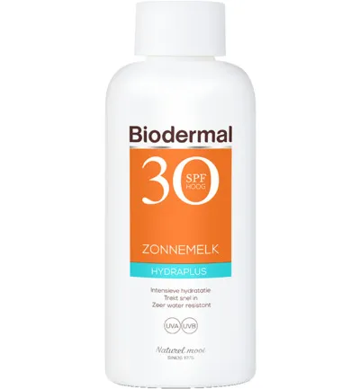Biodermal Zonnemelk hydraplus SPF30 (200 ml)
