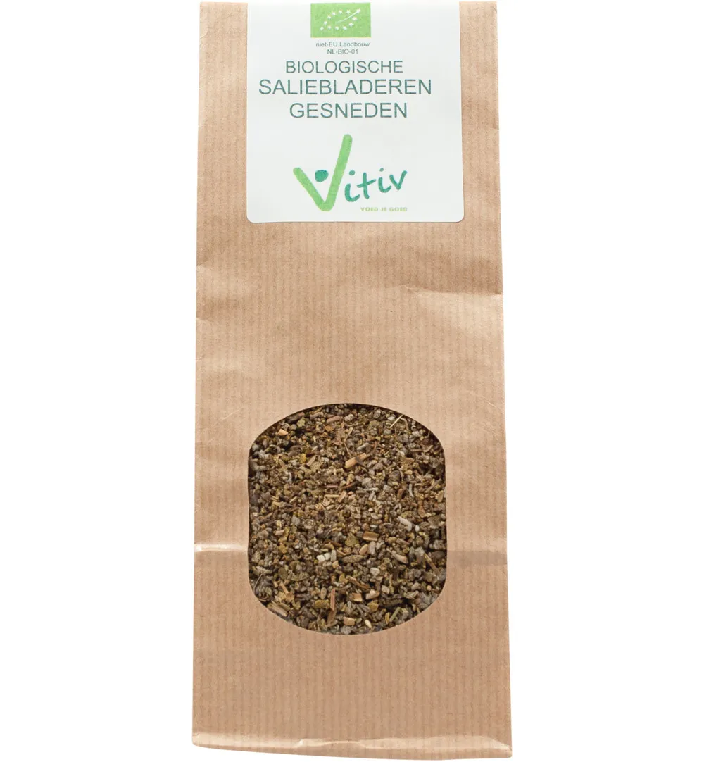 Vitiv Salieblad Gesneden Bio (25 gr)