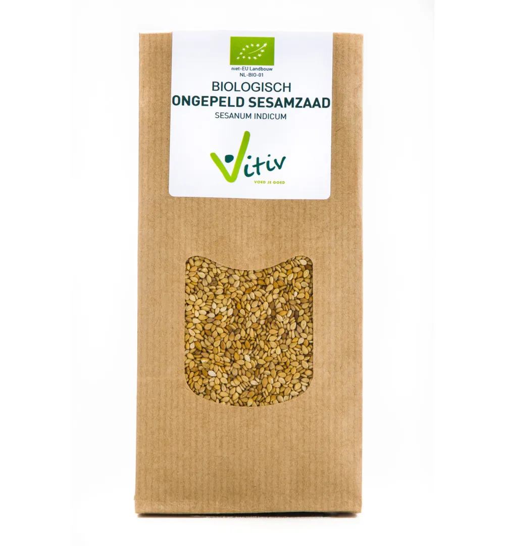 Vitiv Sesamzaad Ongepeld Bio (250 gr)