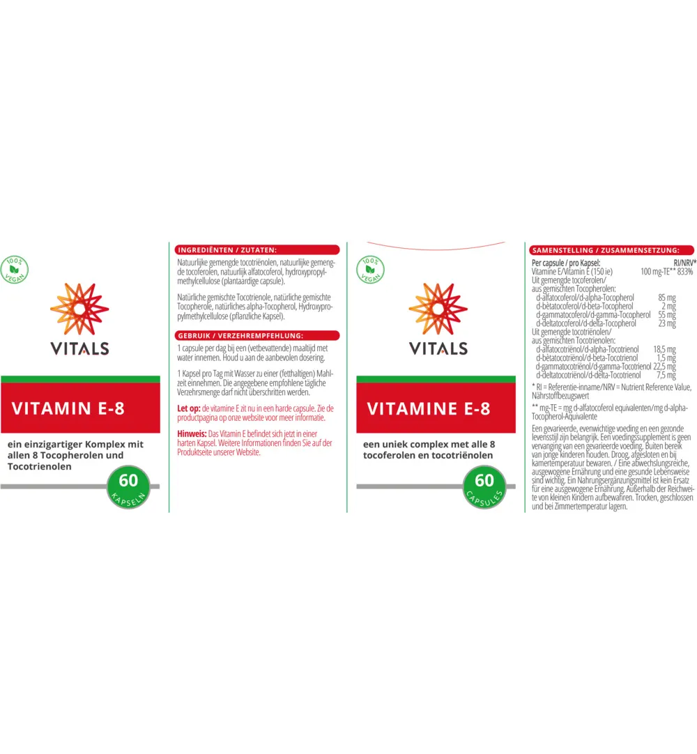 Vitals Vitamine E-8 (60 softgels) - image 3