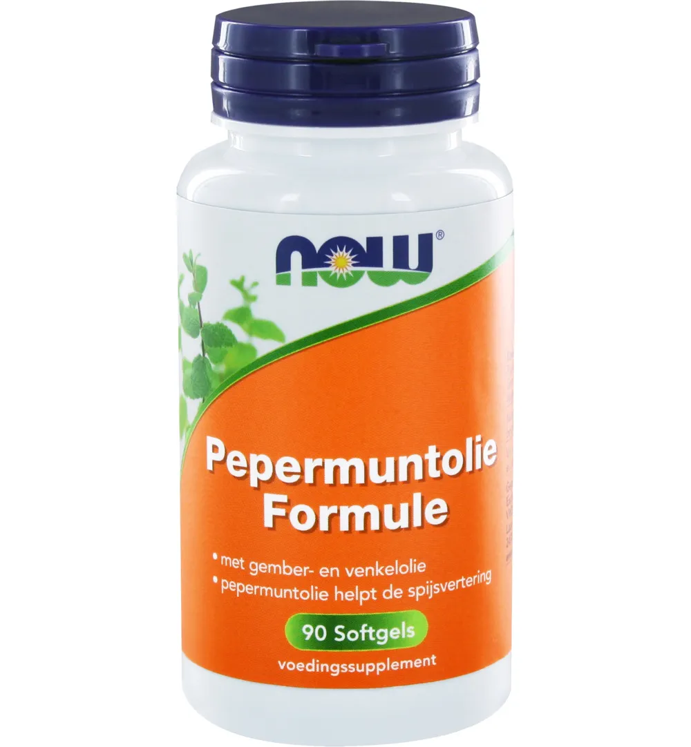 Now Pepermuntolie formule (90 softgels)