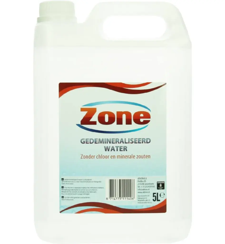 Zone Gedemineraliseerd water (5000 ml)